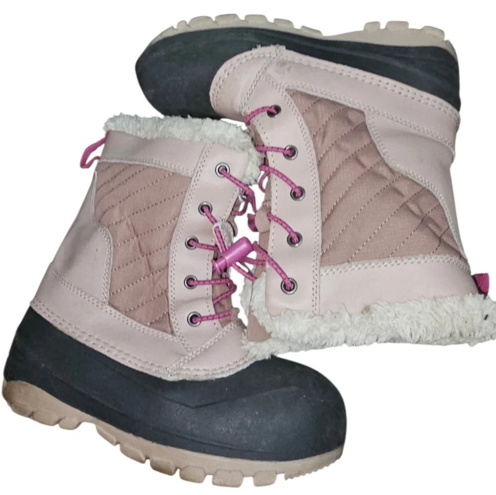 All In Motion Pink and Black Winter Boots